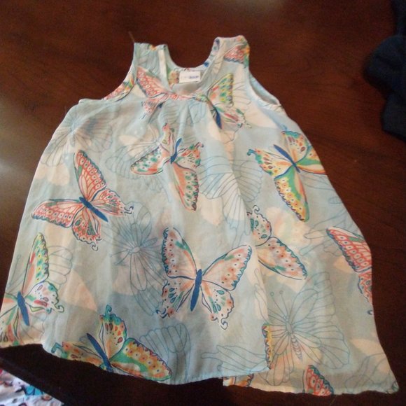 CREW KIDS BUTTERFLY SHEER TANK...... EUC - Picture 1 of 4